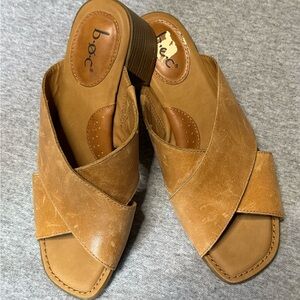 b.o.c. Women's Tan Leather Sandals